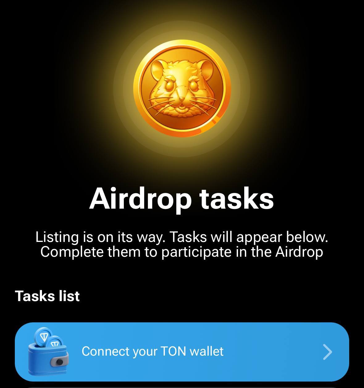 Airdrop tasks в хомяке