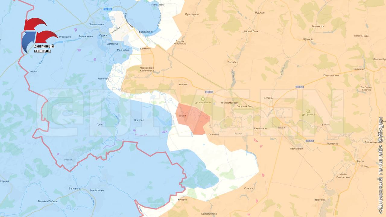 Карта диванного генштаба